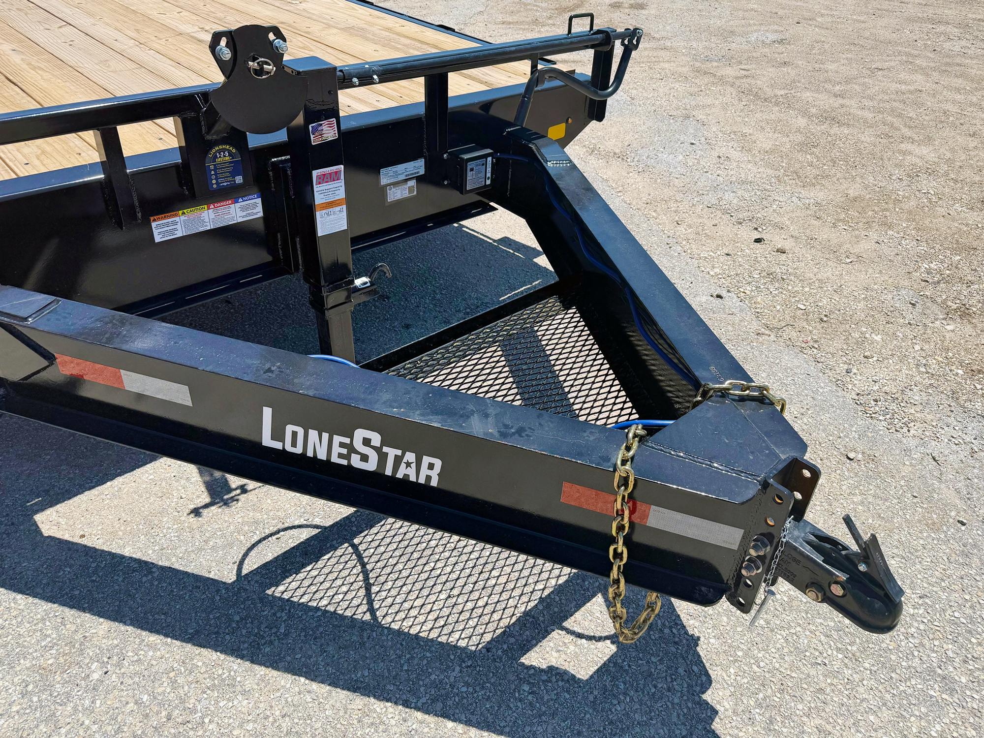 LoneStar 16'x102" 8" I-Beam Deckover Flatbed Trailer - Stock #90576 - Image 3 of 3