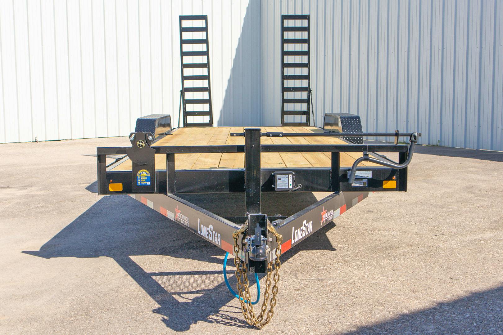 LoneStar 20'x83" Equipment Trailer w/ Stand-Up Ramps - Stock #90580 - Image 2 of 13