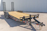 LoneStar 20'x83" Equipment Trailer w/ Stand-Up Ramps Stock #90583 - Thumbnail 1