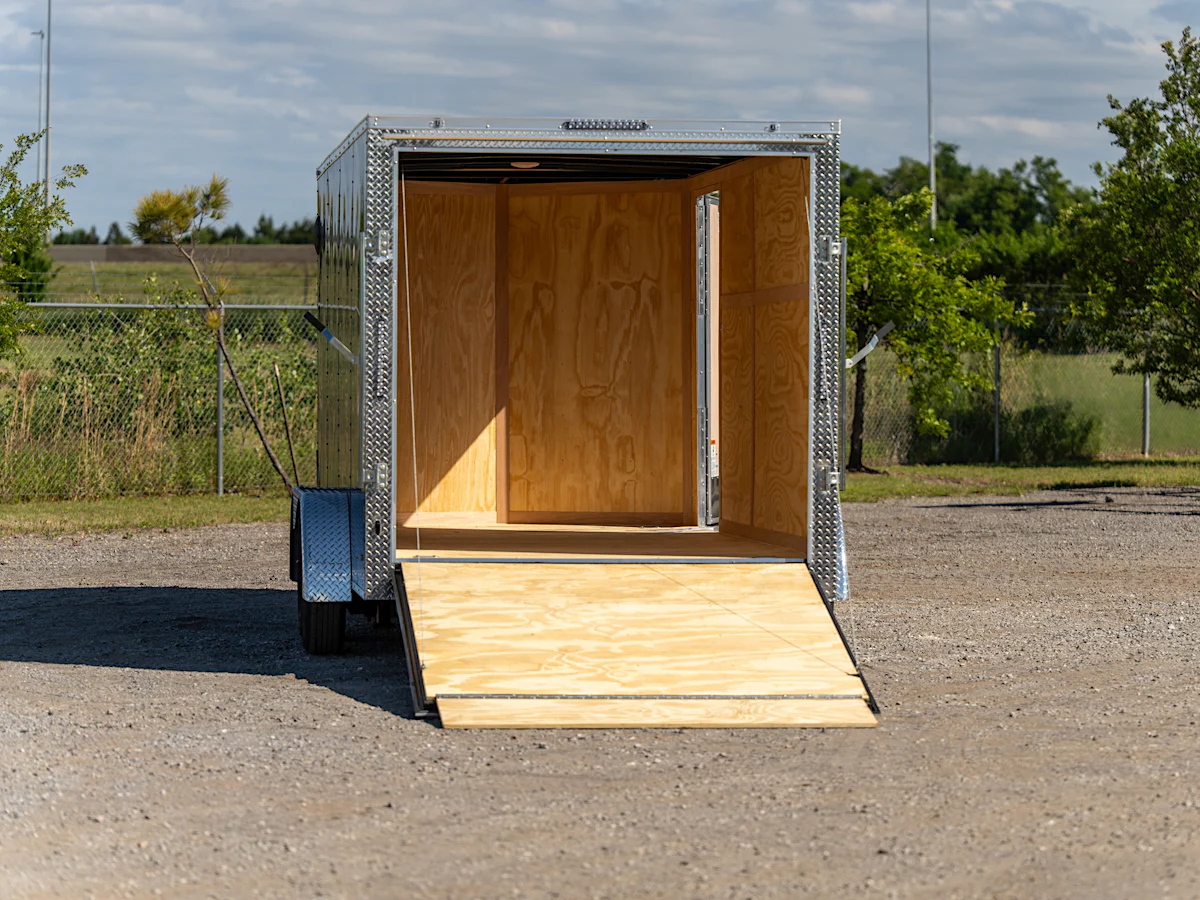 Cargo Mate 7'x16' Enclosed Cargo Trailer w/ Rear Ramp Doors (V-Series) - Stock #90591 - Image 4 of 4 Cargo Mate 7'x16' Enclosed Cargo Trailer w/ Rear Ramp Doors (V-Series) - Stock #90591 - Image 4 of 4
