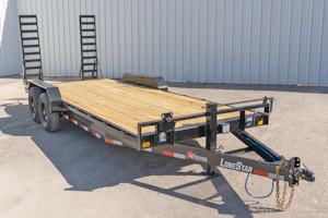 LoneStar 20'x83" Equipment Trailer w/ Stand-Up Ramps