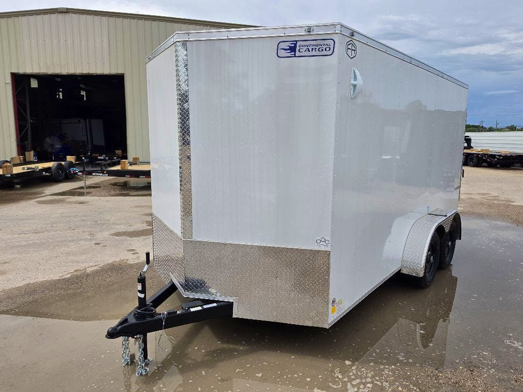 Continental Cargo 7'x14' Enclosed Cargo Trailer w/ Rear Ramp Doors (V-Series) - Stock #90608 - Image 7 of 8
