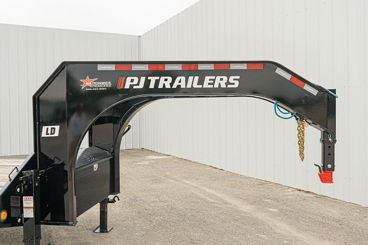 PJ Trailers 32'x102" Gooseneck Low Pro Flatbed Trailer w/ Duals (LD) - Stock #90643 - Image 12 of 28 PJ Trailers 32'x102" Gooseneck Low Pro Flatbed Trailer w/ Duals (LD) - Stock #90643 - Image 12 of 28