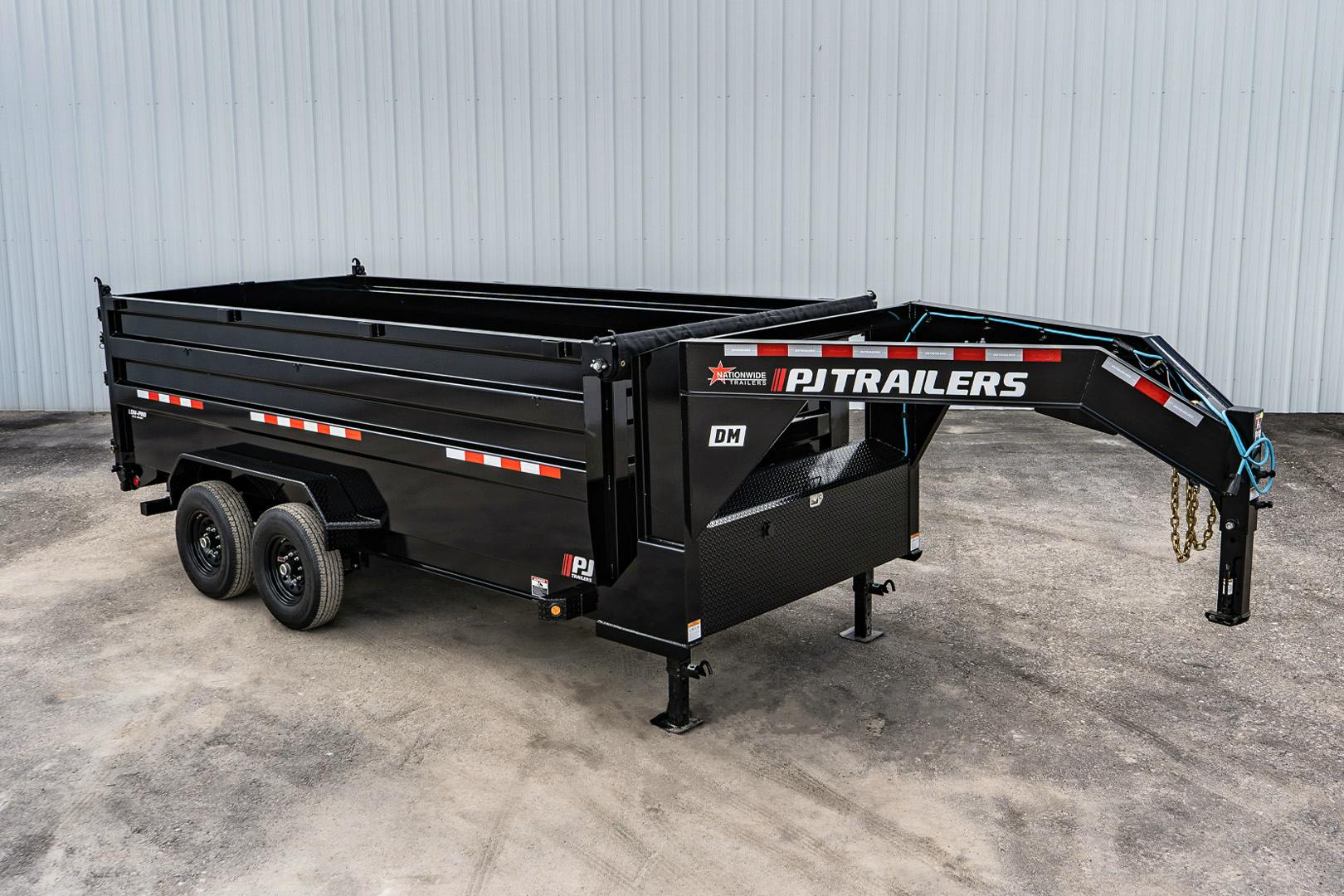 PJ Trailers 14'x83" Low Pro High Side Dump Trailer w/ 4' Sides (DM) - Stock #90647 - Image 2 of 33
