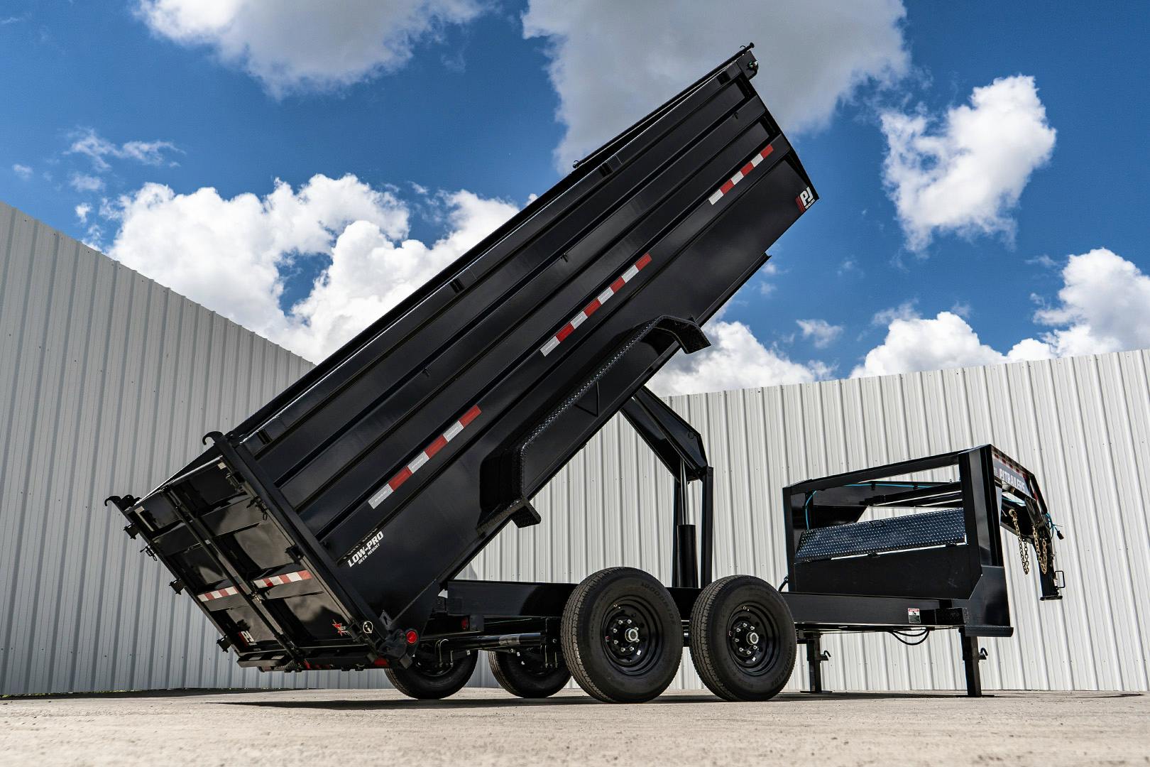 PJ Trailers 14'x83" Low Pro High Side Dump Trailer w/ 4' Sides (DM) - Stock #90647 - Image 23 of 33