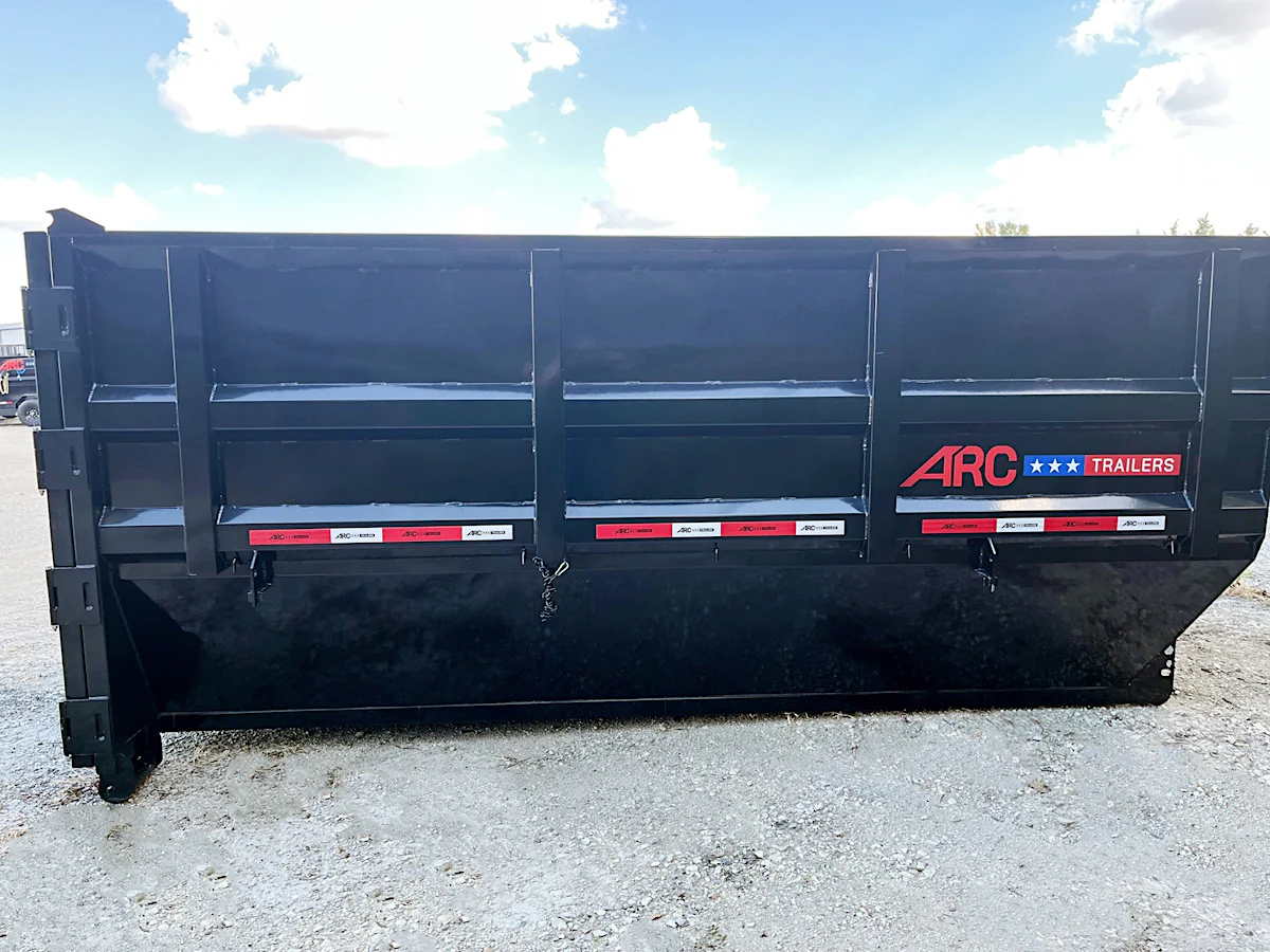 ARC Trailers 14' 20YD Steel Dumpster Bin w/ 6' Sides - Stock #90654 - Image 3 of 5 ARC Trailers 14' 20YD Steel Dumpster Bin w/ 6' Sides - Stock #90654 - Image 3 of 5