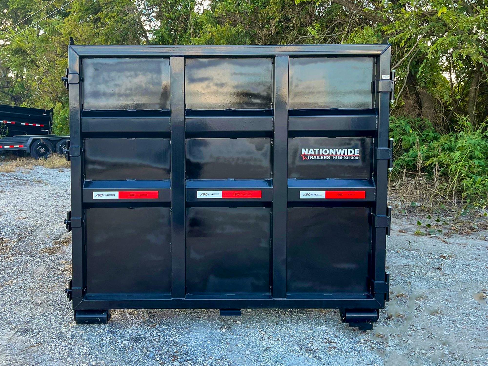 ARC Trailers 14' 20YD Steel Dumpster Bin w/ 6' Sides - Stock #90654 - Image 4 of 5