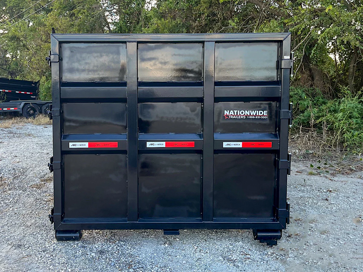ARC Trailers 14' 20YD Steel Dumpster Bin w/ 6' Sides - Stock #90654 - Image 4 of 5 ARC Trailers 14' 20YD Steel Dumpster Bin w/ 6' Sides - Stock #90654 - Image 4 of 5