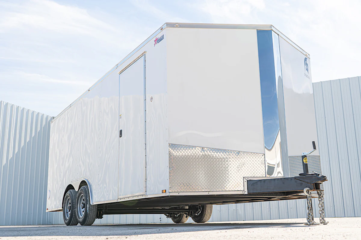 Spartan 8.5'x20' Enclosed Cargo Trailer w/ Rear Ramp Door (C2) - Stock #90706 - Image 2 of 3 Spartan 8.5'x20' Enclosed Cargo Trailer w/ Rear Ramp Door (C2) - Stock #90706 - Image 2 of 3