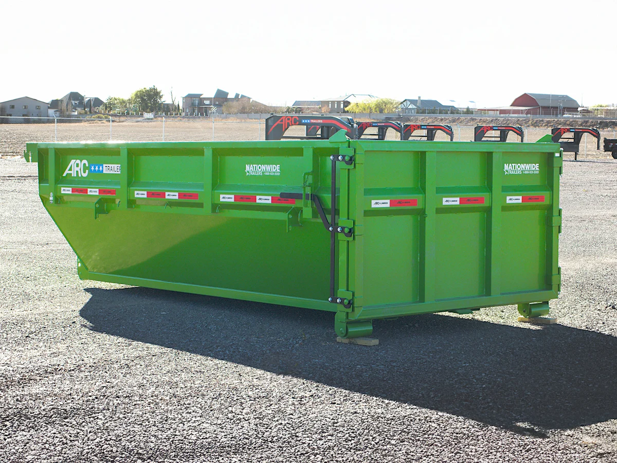 ARC Trailers 14' 14YD Steel Dumpster Bin w/ 4' Sides - Stock #90709 - Image 8 of 9 ARC Trailers 14' 14YD Steel Dumpster Bin w/ 4' Sides - Stock #90709 - Image 8 of 9