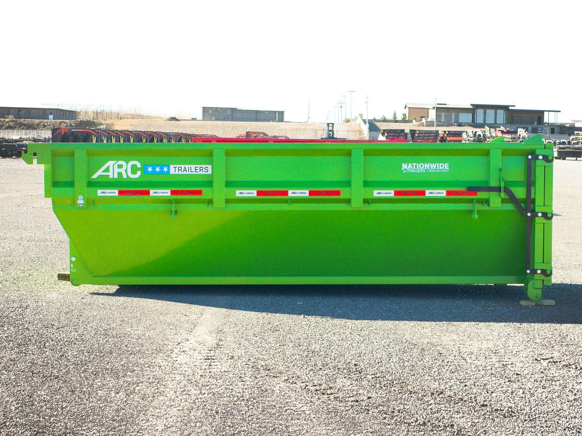 ARC Trailers 14' 14YD Steel Dumpster Bin w/ 4' Sides