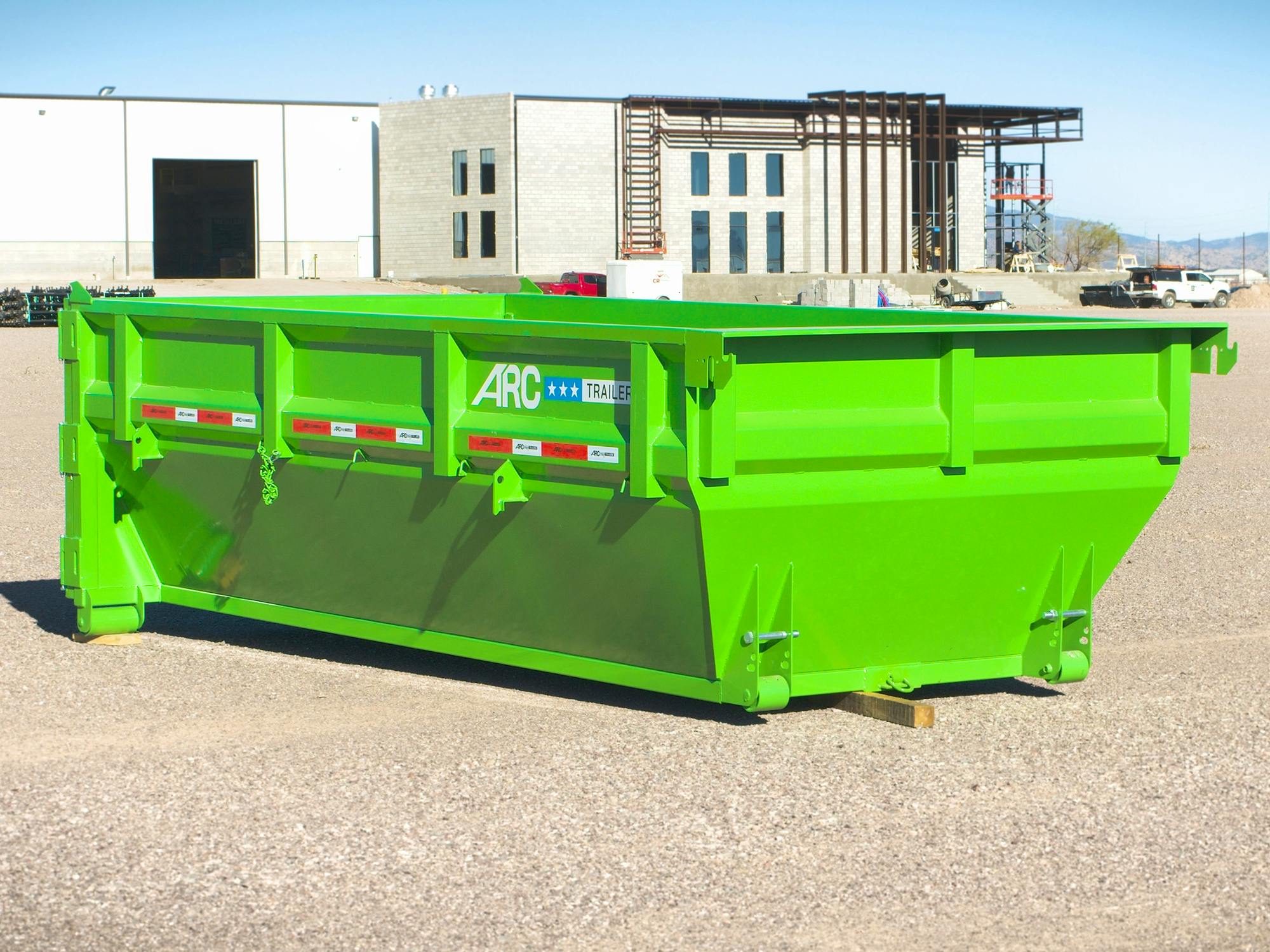 ARC Trailers 14' 14YD Steel Dumpster Bin w/ 4' Sides