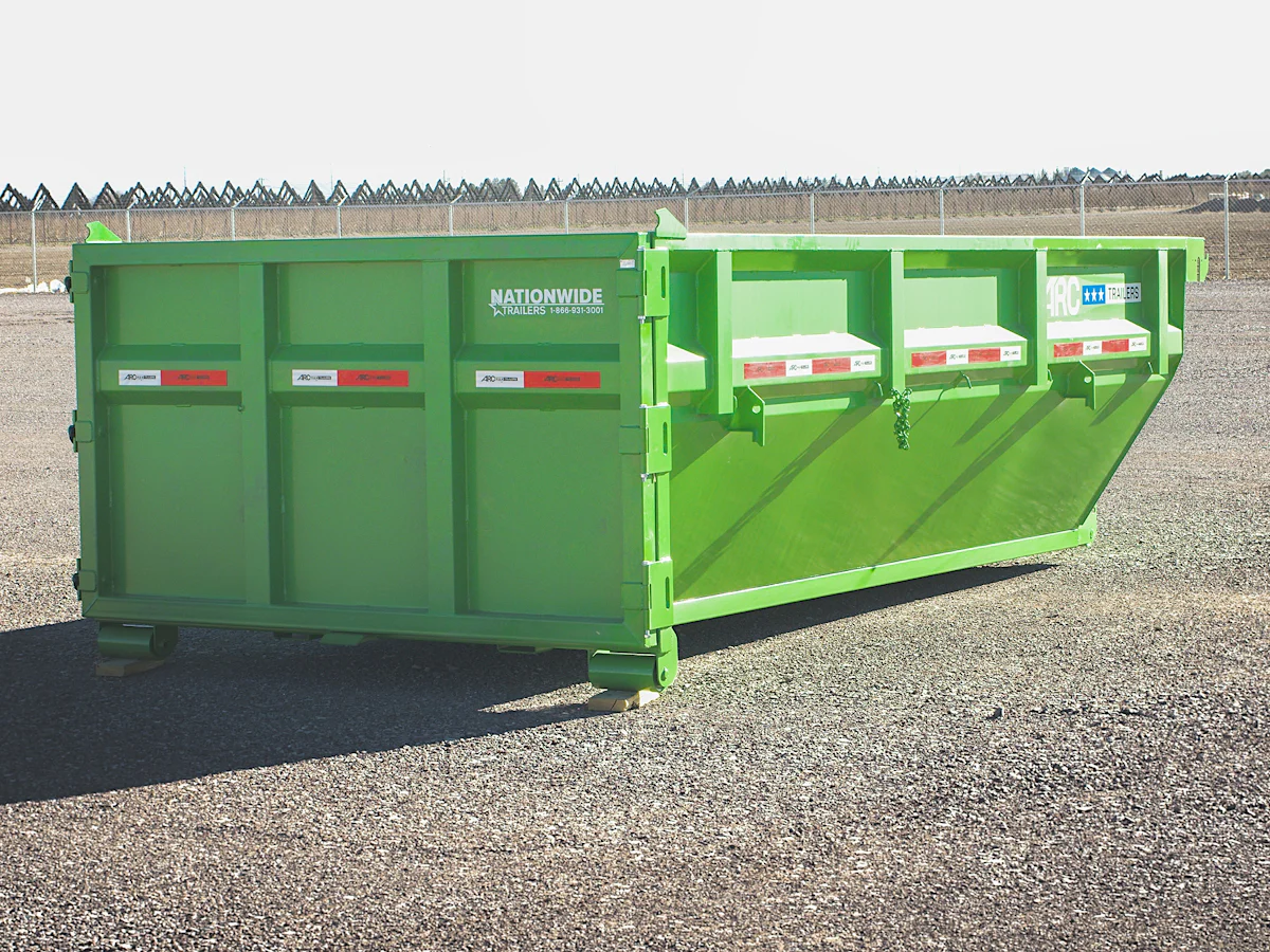 ARC Trailers 14' 14YD Steel Dumpster Bin w/ 4' Sides - Stock #90709 - Image 6 of 9 ARC Trailers 14' 14YD Steel Dumpster Bin w/ 4' Sides - Stock #90709 - Image 6 of 9