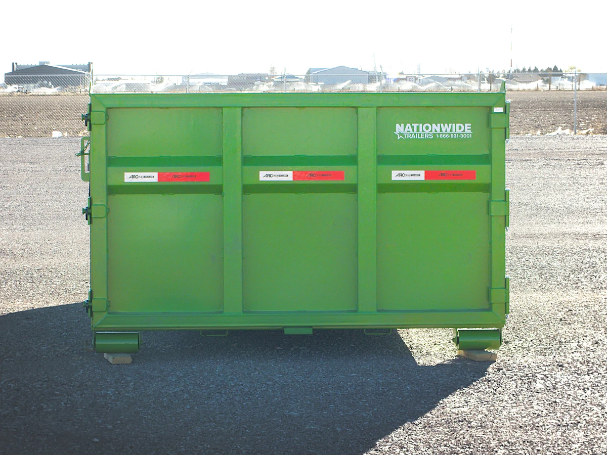 ARC Trailers 14' 14YD Steel Dumpster Bin w/ 4' Sides - Stock #90709 - Image 7 of 9 ARC Trailers 14' 14YD Steel Dumpster Bin w/ 4' Sides - Stock #90709 - Image 7 of 9