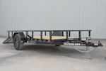 PJ Trailers 12'x77" Single Axle 4" Channel Utility Trailer (U7) Stock #90720 - Thumbnail 4