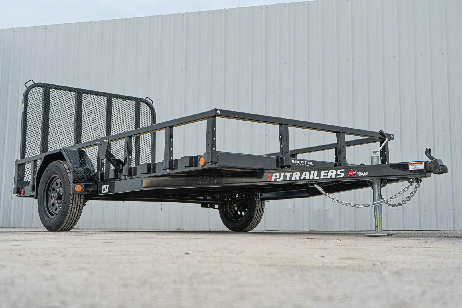 PJ Trailers 12'x77" Single Axle 4" Channel Utility Trailer (U7) - Stock #90720 - Image 5 of 17
