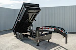 PJ Trailers 16'x83" Gooseneck HD Low Pro Dump Trailer w/ 3' Sides (DE) Stock #90737 - Thumbnail 1