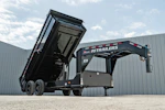 PJ Trailers 16'x83" Gooseneck HD Low Pro Dump Trailer w/ 3' Sides (DE) Stock #90737 - Thumbnail 5