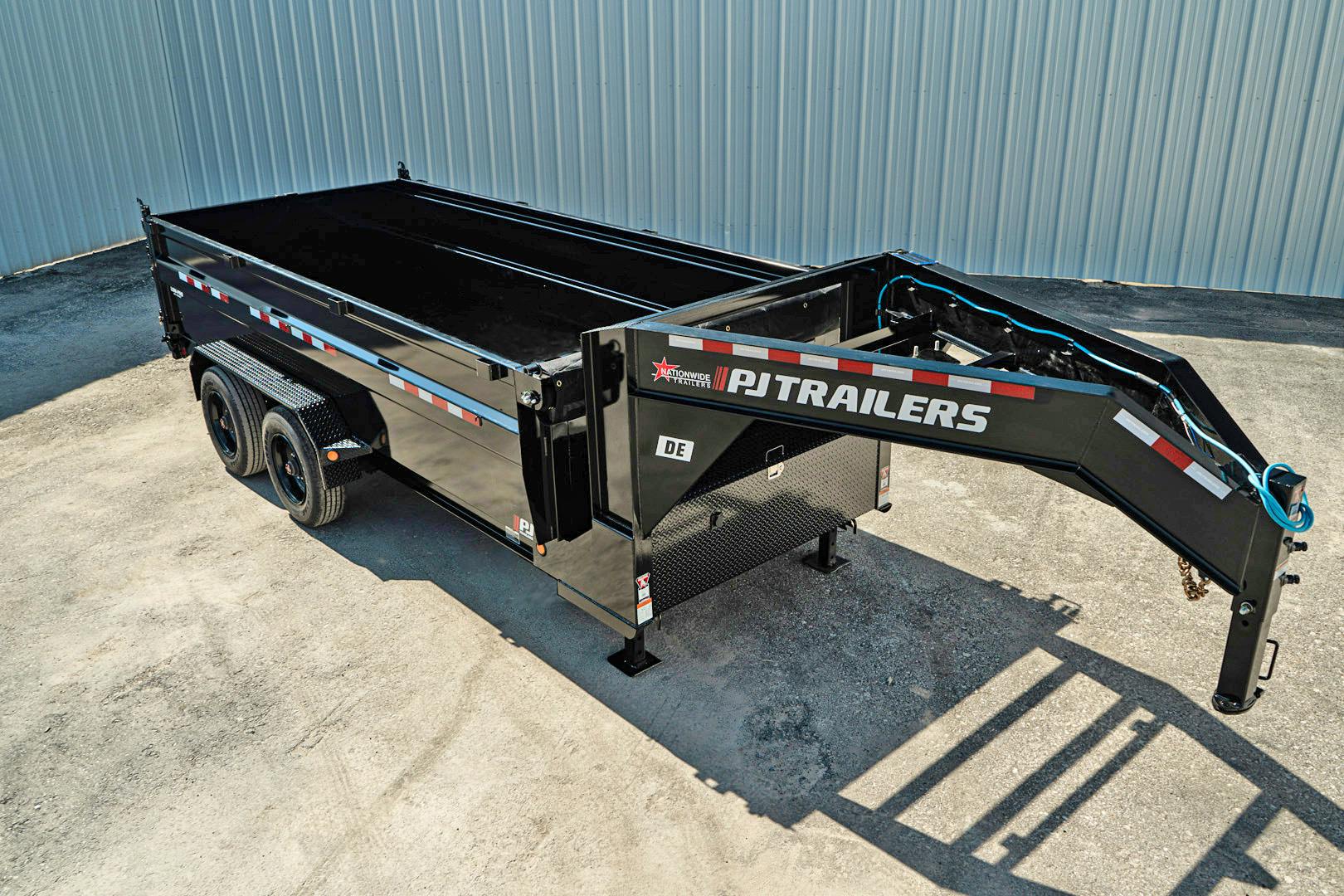 PJ Trailers 16'x83" Gooseneck HD Low Pro Dump Trailer w/ 3' Sides (DE) - Stock #90737 - Image 7 of 30