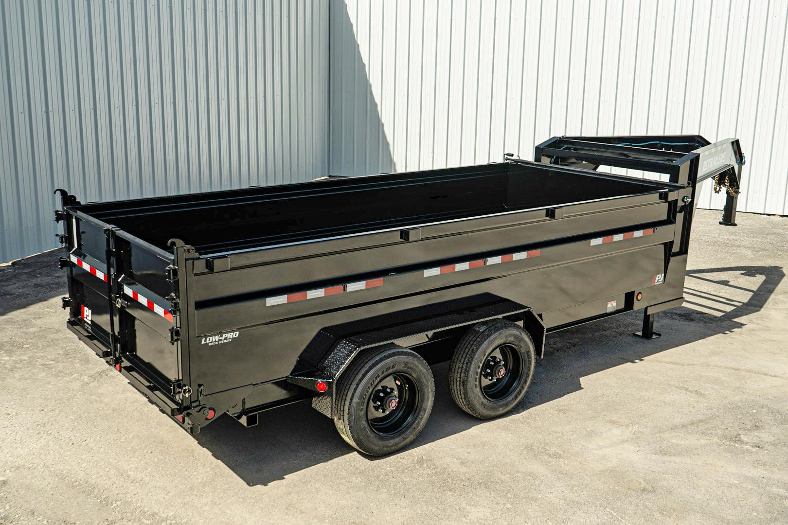 PJ Trailers 16'x83" Gooseneck HD Low Pro Dump Trailer w/ 3' Sides (DE) - Stock #90737 - Image 19 of 30