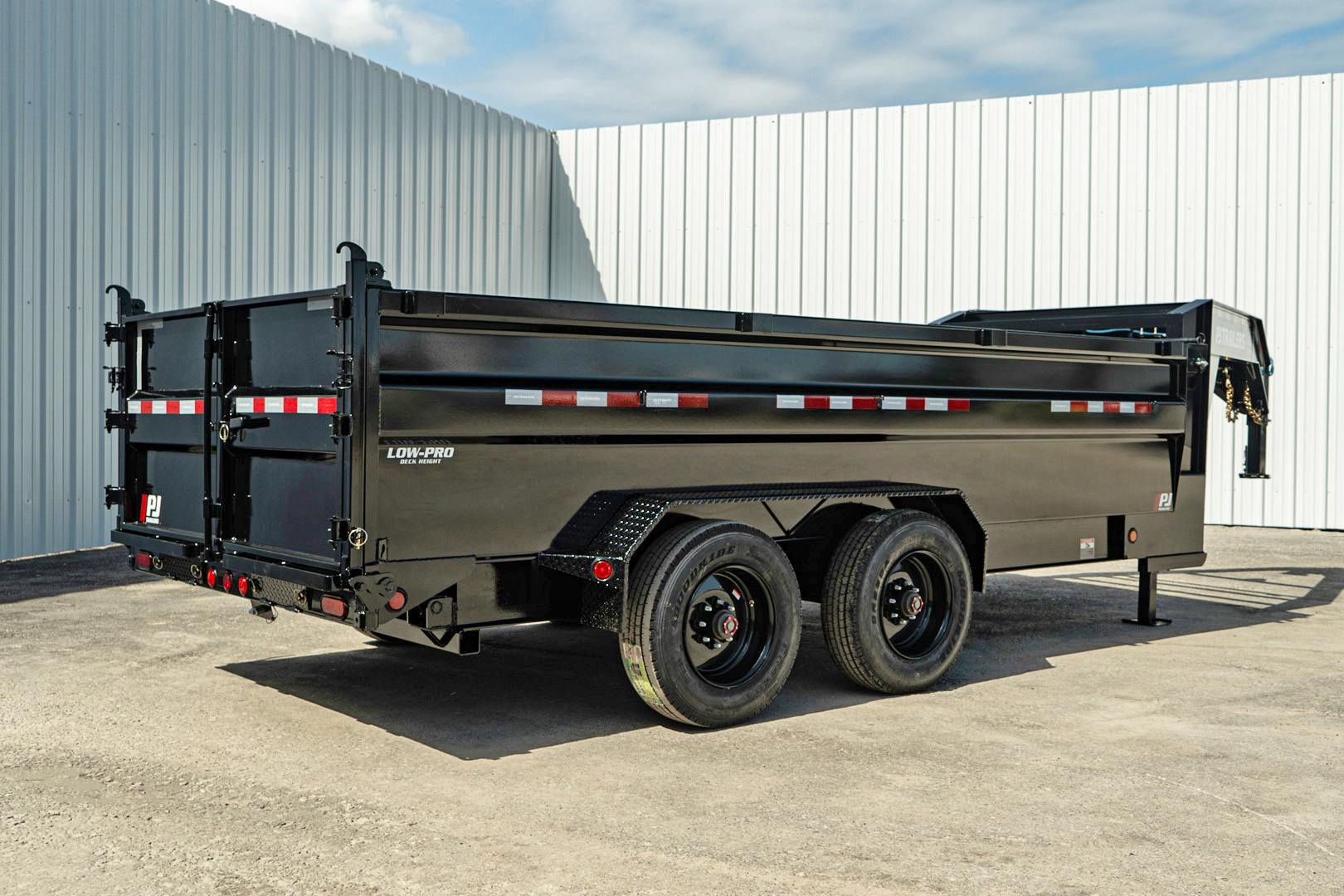 PJ Trailers 16'x83" Gooseneck HD Low Pro Dump Trailer w/ 3' Sides (DE) - Stock #90737 - Image 21 of 30