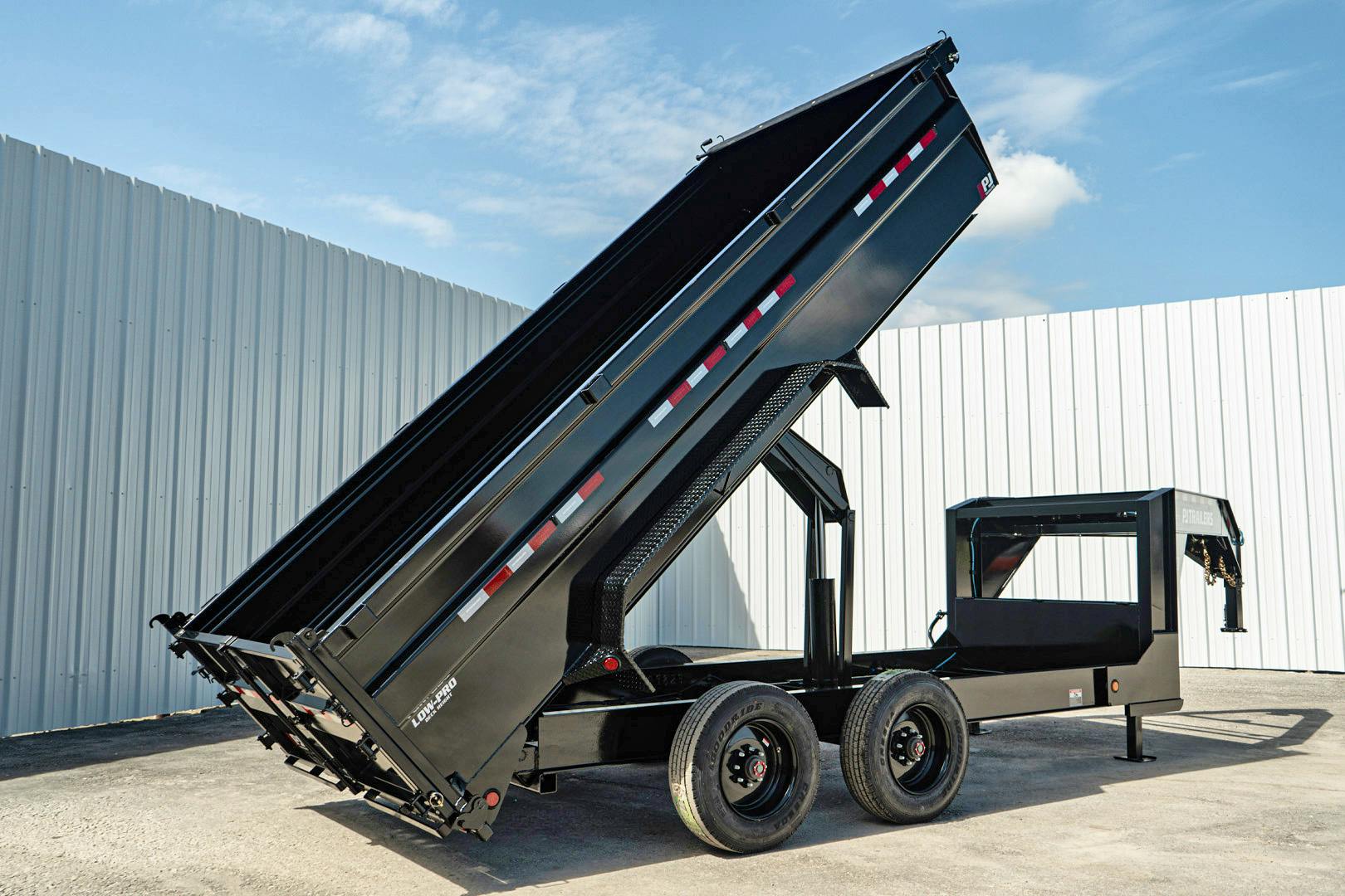 PJ Trailers 16'x83" Gooseneck HD Low Pro Dump Trailer w/ 3' Sides (DE) - Stock #90737 - Image 23 of 30