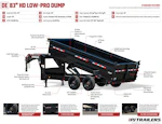 PJ Trailers 16'x83" Gooseneck HD Low Pro Dump Trailer w/ 3' Sides (DE) Stock #90737 - Thumbnail 30