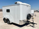 Continental Cargo 7'x12' Doghouse Oilfield Trailer w/ Rear RV Door (SD) Stock #continental-cargo-7x12-bp5b-252b-526b-s-wt-50a-acwh-smt - Thumbnail 1