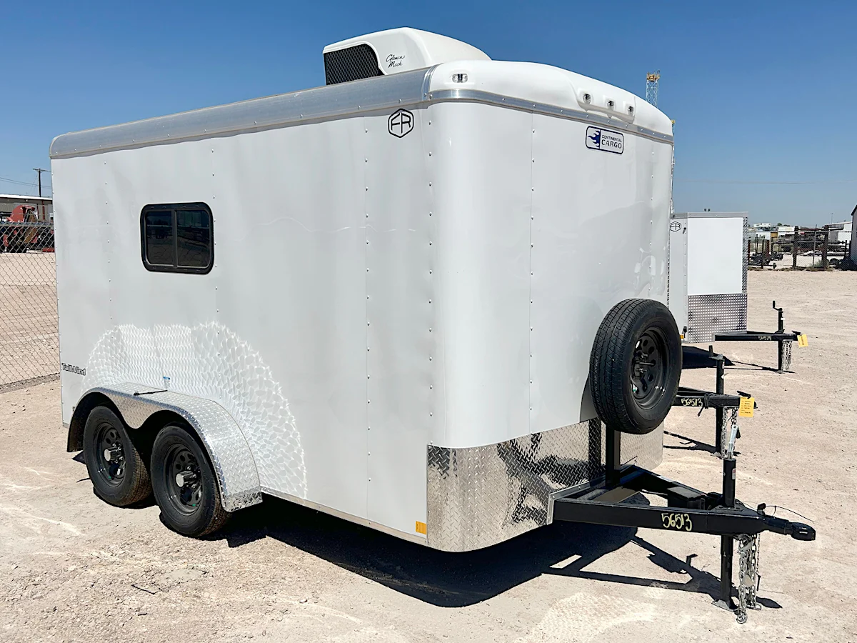 Continental Cargo 7'x12' Doghouse Oilfield Trailer w/ Rear RV Door (SD) - Stock #continental-cargo-7x12-bp5b-252b-526b-s-wt-50a-acwh-smt - Image 1 of 6 Continental Cargo 7'x12' Doghouse Oilfield Trailer w/ Rear RV Door (SD) - Stock #continental-cargo-7x12-bp5b-252b-526b-s-wt-50a-acwh-smt - Image 1 of 6