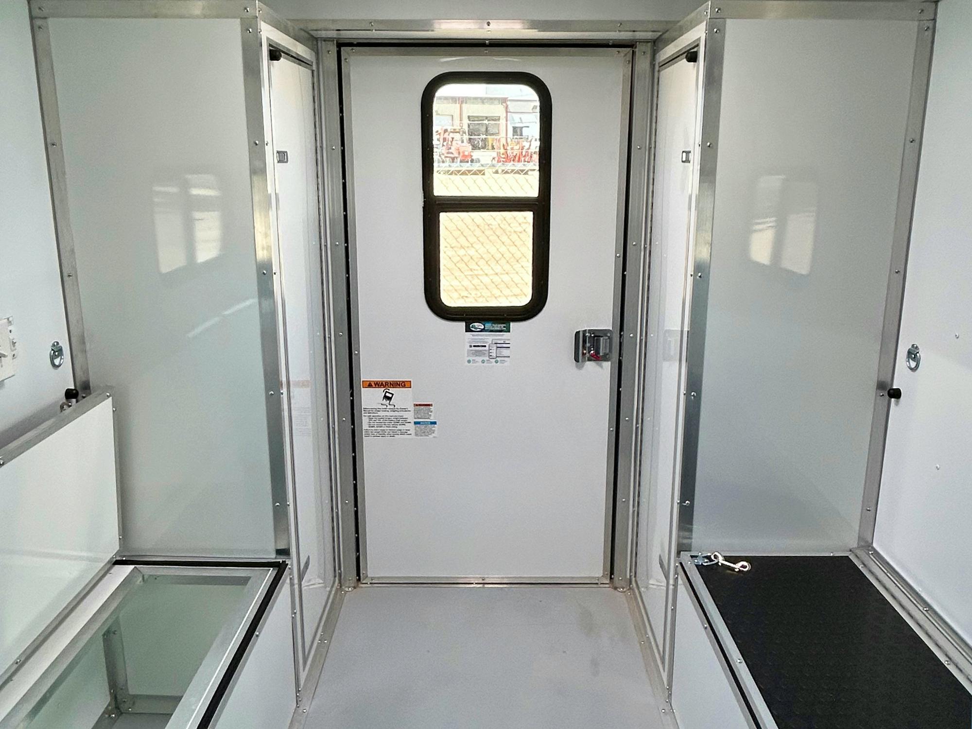 Continental Cargo 7'x12' Doghouse Oilfield Trailer w/ Rear RV Door (SD)