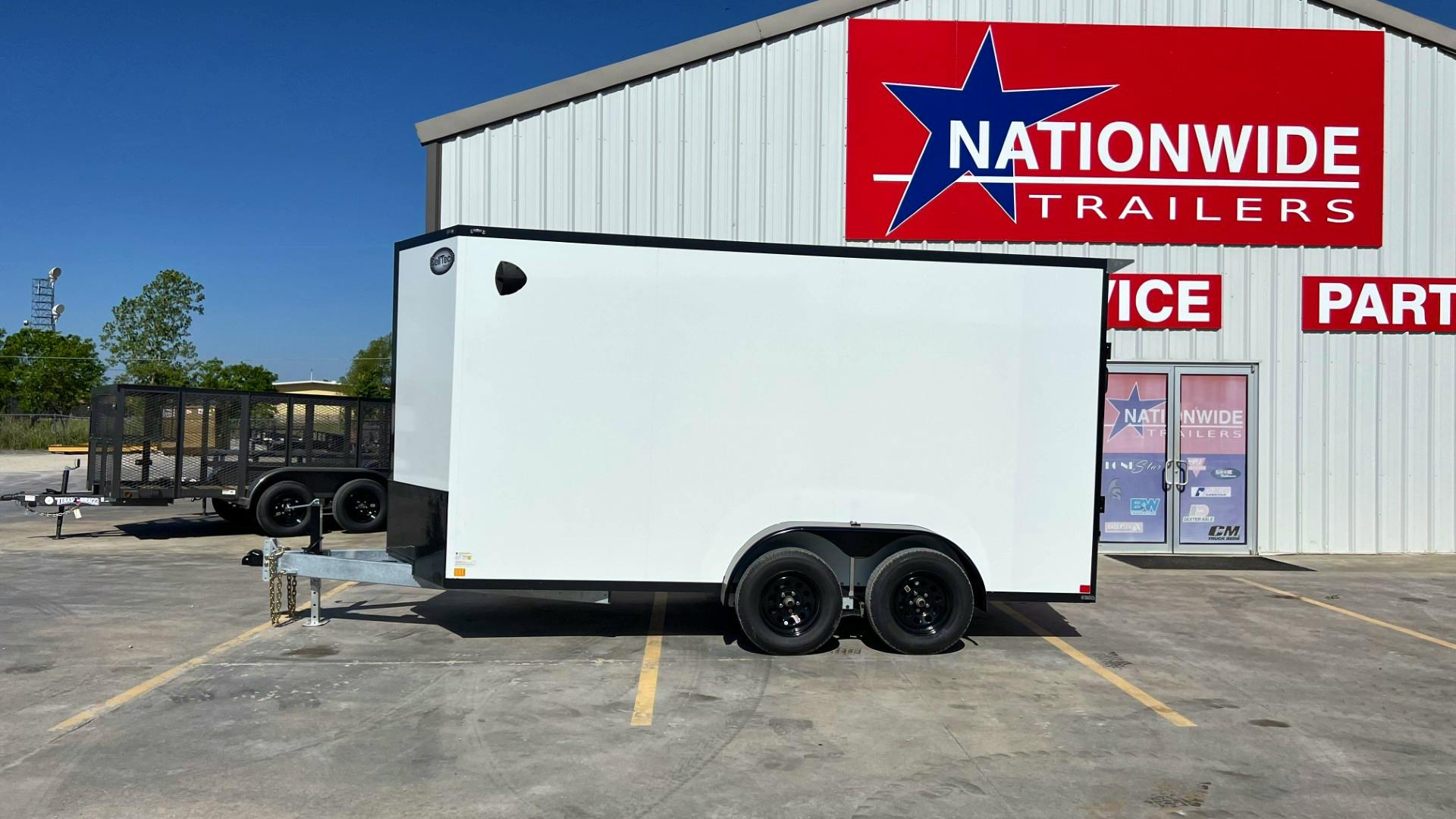 CellTech 7'x14' All-Steel Enclosed Cargo Trailer w/ Rear Ramp Door (C2) - Stock #90748 - Image 7 of 10