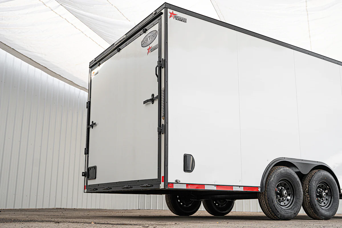 CellTech 8.5'x20' All-Steel Enclosed Cargo Trailer w/ Rear Ramp Door (C2) - Stock #90750 - Image 5 of 19 CellTech 8.5'x20' All-Steel Enclosed Cargo Trailer w/ Rear Ramp Door (C2) - Stock #90750 - Image 5 of 19