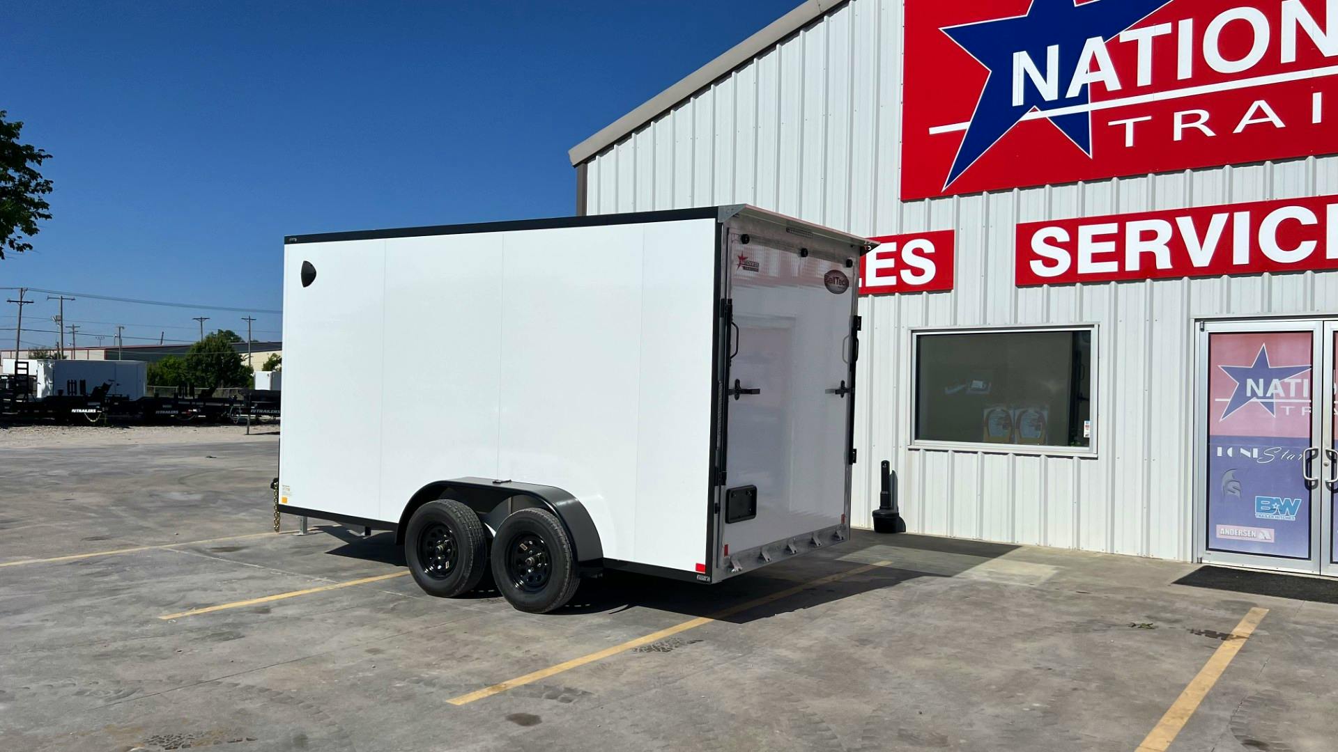 CellTech 7'x14' All-Steel Enclosed Cargo Trailer w/ Rear Ramp Door (C2) - Stock #90752 - Image 3 of 10