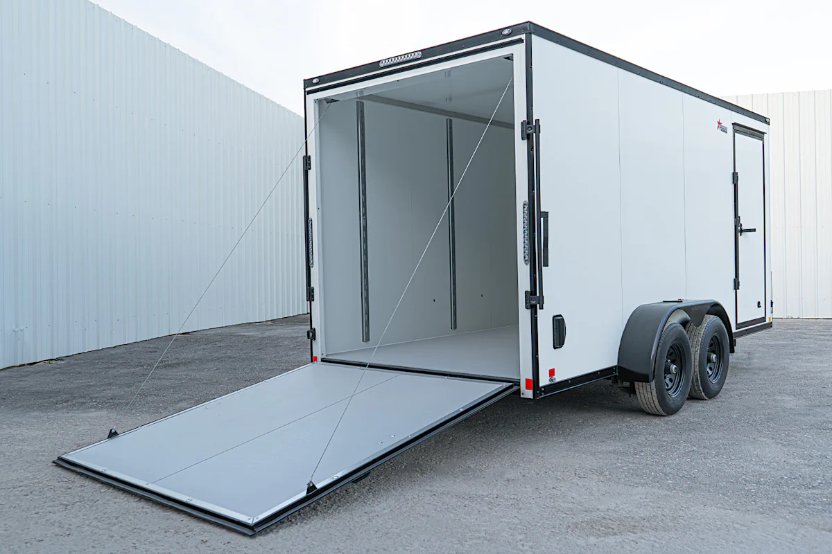 CellTech 7'x16' All-Steel Enclosed Cargo Trailer w/ Rear Ramp Door (C2) - Stock #90753 - Image 11 of 14 CellTech 7'x16' All-Steel Enclosed Cargo Trailer w/ Rear Ramp Door (C2) - Stock #90753 - Image 11 of 14