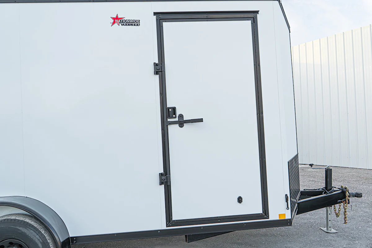CellTech 7'x16' All-Steel Enclosed Cargo Trailer w/ Rear Ramp Door (C2) - Stock #90753 - Image 5 of 14 CellTech 7'x16' All-Steel Enclosed Cargo Trailer w/ Rear Ramp Door (C2) - Stock #90753 - Image 5 of 14