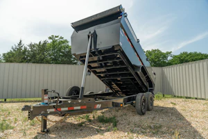 PJ Trailers 14'x83" Telescopic Dump Trailer w/ 4' Sides (DT)