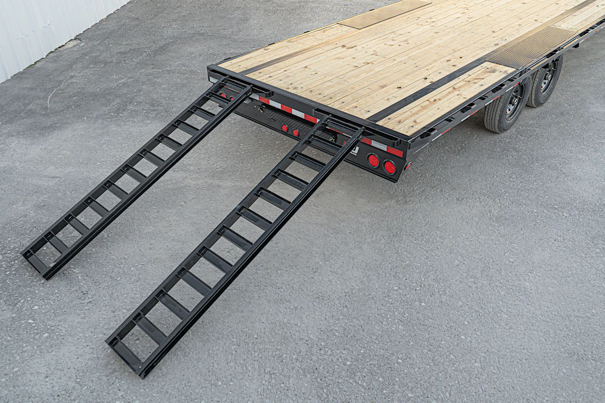 PJ Trailers 28'x102" Gooseneck Low Pro Flatbed Trailer w/ Singles (LS) - Stock #90777 - Image 18 of 20 PJ Trailers 28'x102" Gooseneck Low Pro Flatbed Trailer w/ Singles (LS) - Stock #90777 - Image 18 of 20