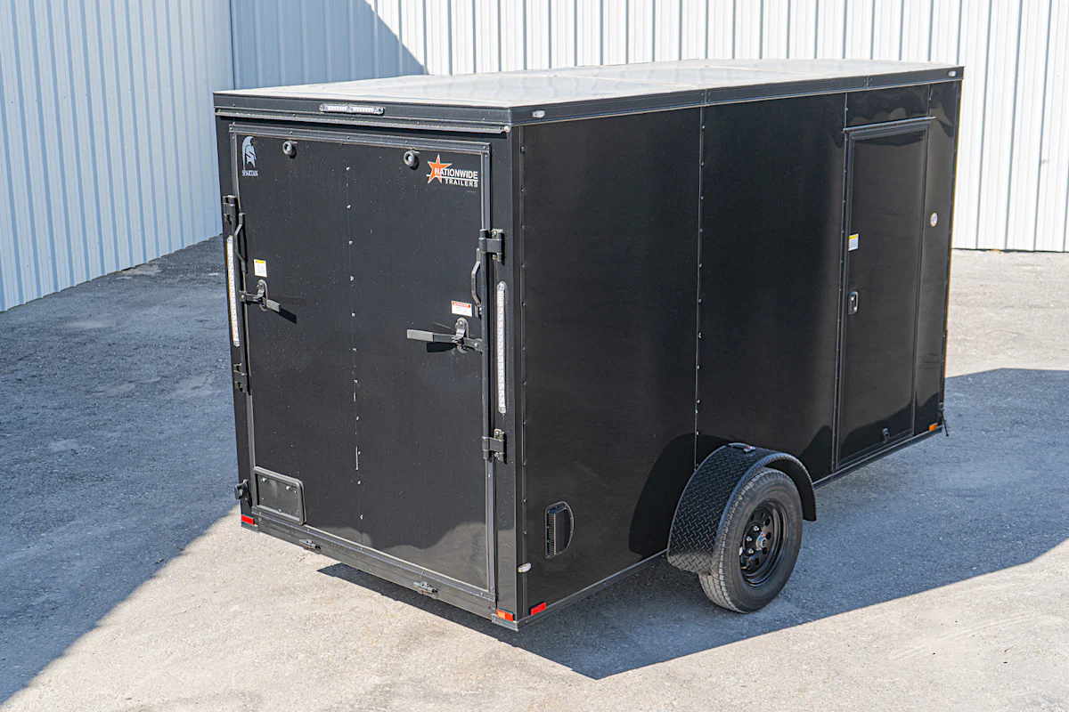 Spartan 6'x12' Enclosed Cargo Trailer w/ Rear Ramp Door (C1) - Stock #90778 - Image 4 of 18 Spartan 6'x12' Enclosed Cargo Trailer w/ Rear Ramp Door (C1) - Stock #90778 - Image 4 of 18