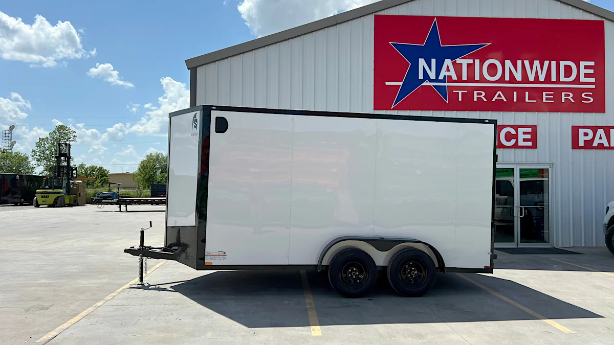 Spartan 7'x16' Enclosed Cargo Trailer w/ Rear Ramp Door (C2) - Stock #90832 - Image 3 of 9 Spartan 7'x16' Enclosed Cargo Trailer w/ Rear Ramp Door (C2) - Stock #90832 - Image 3 of 9