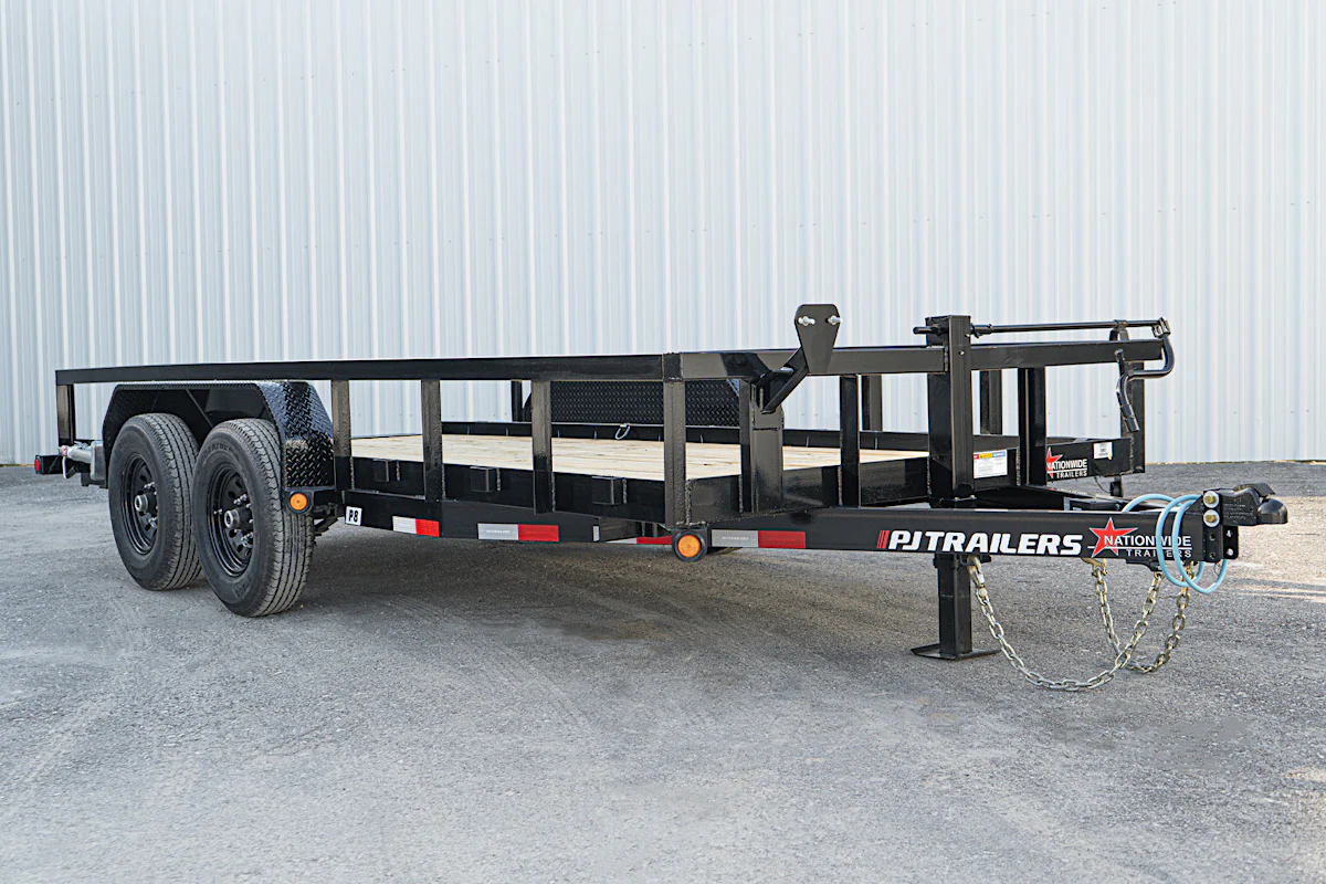 PJ Trailers 20'x83" Angle Pipetop Equipment Trailer (P8) - Stock #90849 - Image 2 of 15 PJ Trailers 20'x83" Angle Pipetop Equipment Trailer (P8) - Stock #90849 - Image 2 of 15