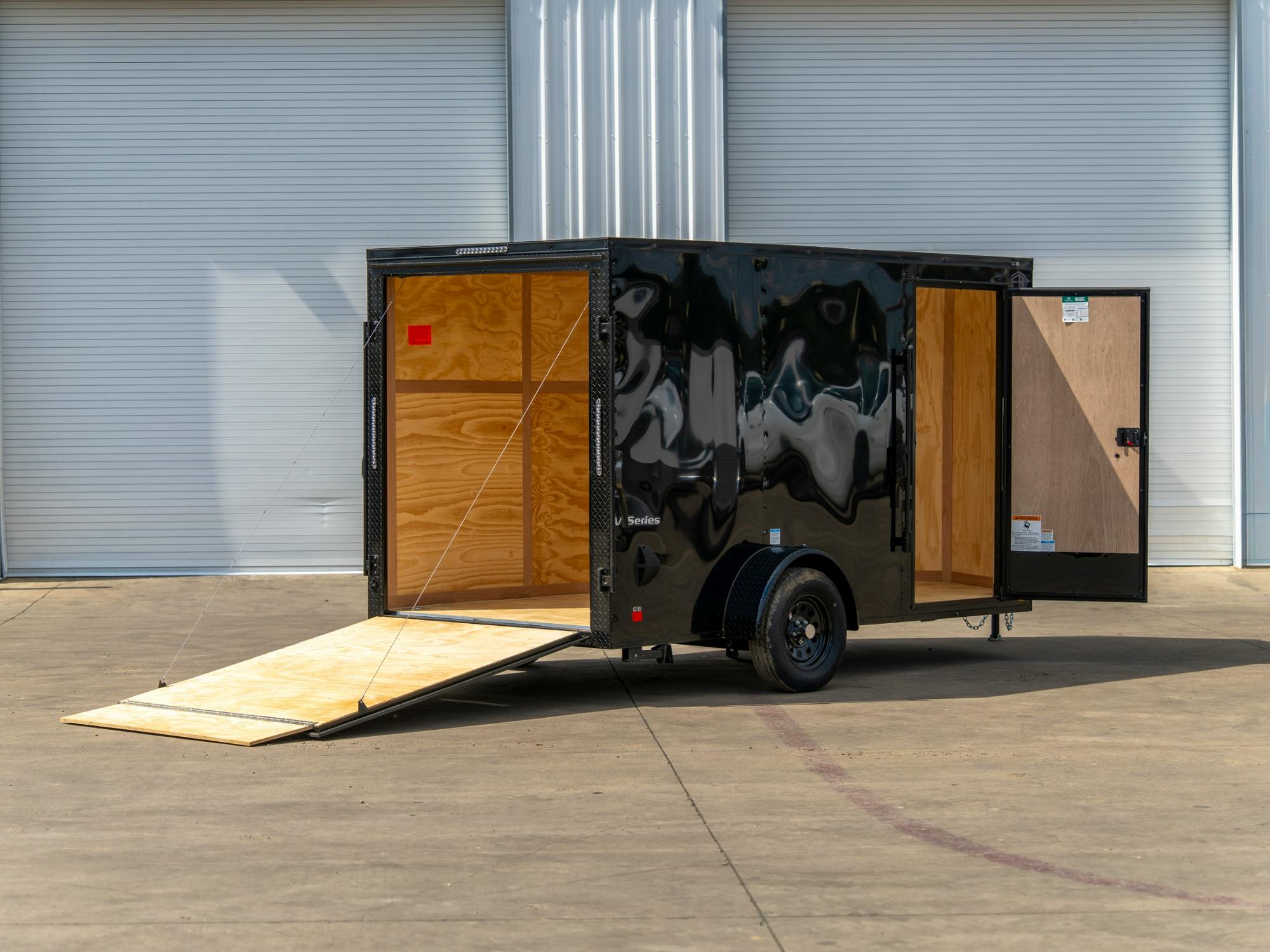 Continental Cargo 6'x12' Enclosed Cargo Trailer w/ Rear Ramp Door (V-Series) - Stock #90851 - Image 3 of 4