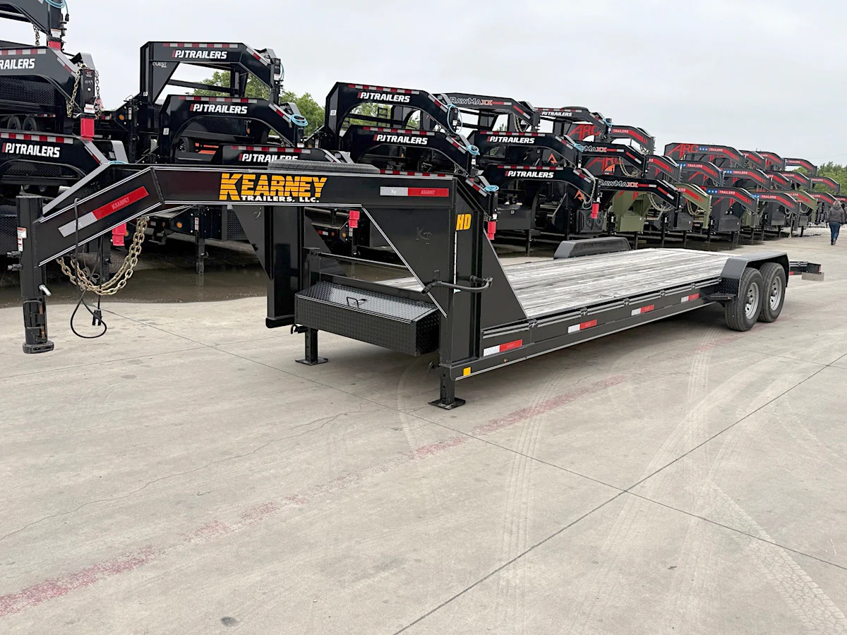 Kearney USED 24'x83" Gooseneck Equipment Trailer - Stock #90854 - Image 1 of 1 Kearney USED 24'x83" Gooseneck Equipment Trailer - Stock #90854 - Image 1 of 1