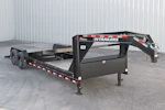 PJ Trailers 24'x82" Gooseneck 6" Channel Equipment Gravity Tilt Trailer (T6) Stock #90863 - Thumbnail 1