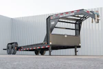PJ Trailers 24'x82" Gooseneck 6" Channel Equipment Gravity Tilt Trailer (T6) Stock #90863 - Thumbnail 5