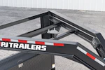 PJ Trailers 24'x82" Gooseneck 6" Channel Equipment Gravity Tilt Trailer (T6) Stock #90863 - Thumbnail 8
