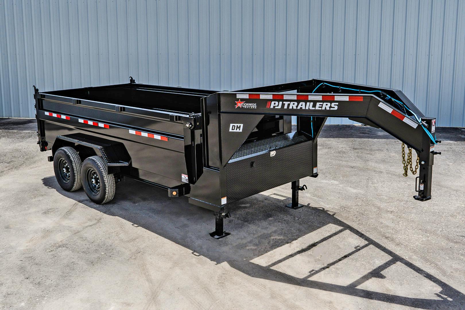 PJ Trailers 14'x83" Low Pro High Side Dump Trailer w/ 3' Sides (DM) - Stock #90865 - Image 2 of 35
