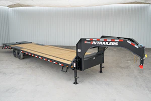 PJ Trailers 32'x102" Gooseneck Low Pro Flatbed Trailer w/ Singles (LS)