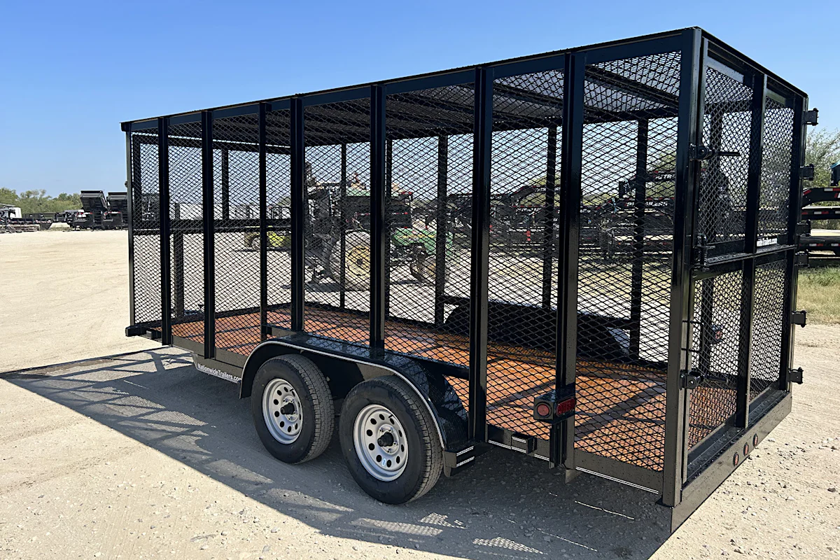 Texas Bragg 16'x77" Landscape Trash Trailer w/ Tandem Axle (LT) - Stock #90878 - Image 2 of 7 Texas Bragg 16'x77" Landscape Trash Trailer w/ Tandem Axle (LT) - Stock #90878 - Image 2 of 7