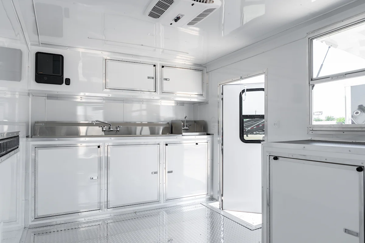 Spartan 8.5'x24' BBQ Concession Trailer (CC) - Stock #90905 - Image 10 of 11 Spartan 8.5'x24' BBQ Concession Trailer (CC) - Stock #90905 - Image 10 of 11