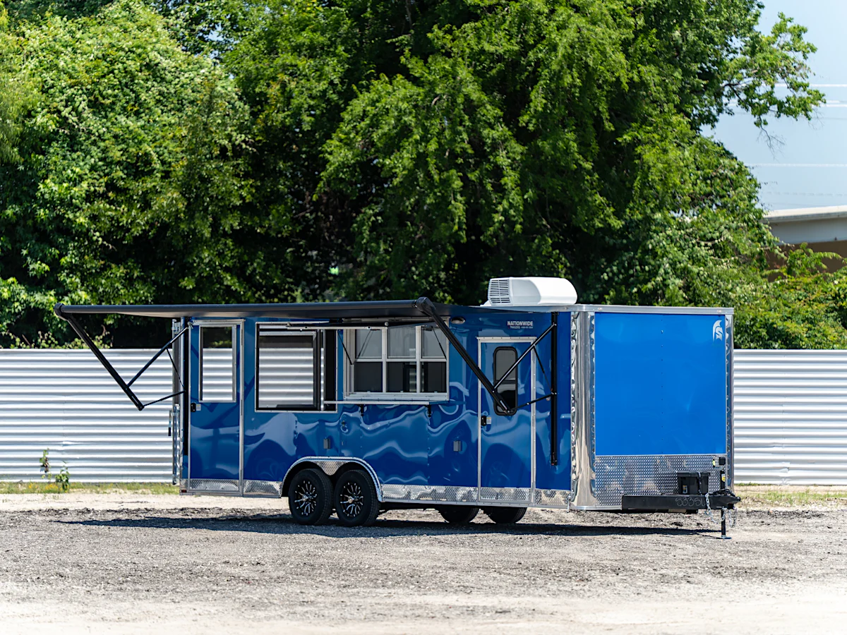 Spartan 8.5'x24' BBQ Concession Trailer (CC) - Stock #90905 - Image 1 of 11 Spartan 8.5'x24' BBQ Concession Trailer (CC) - Stock #90905 - Image 1 of 11